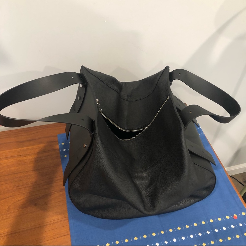 COS Black Leather Tote Bag - Picture 10 of 13